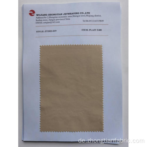 100% Polyester-Ebene T400-Stoff